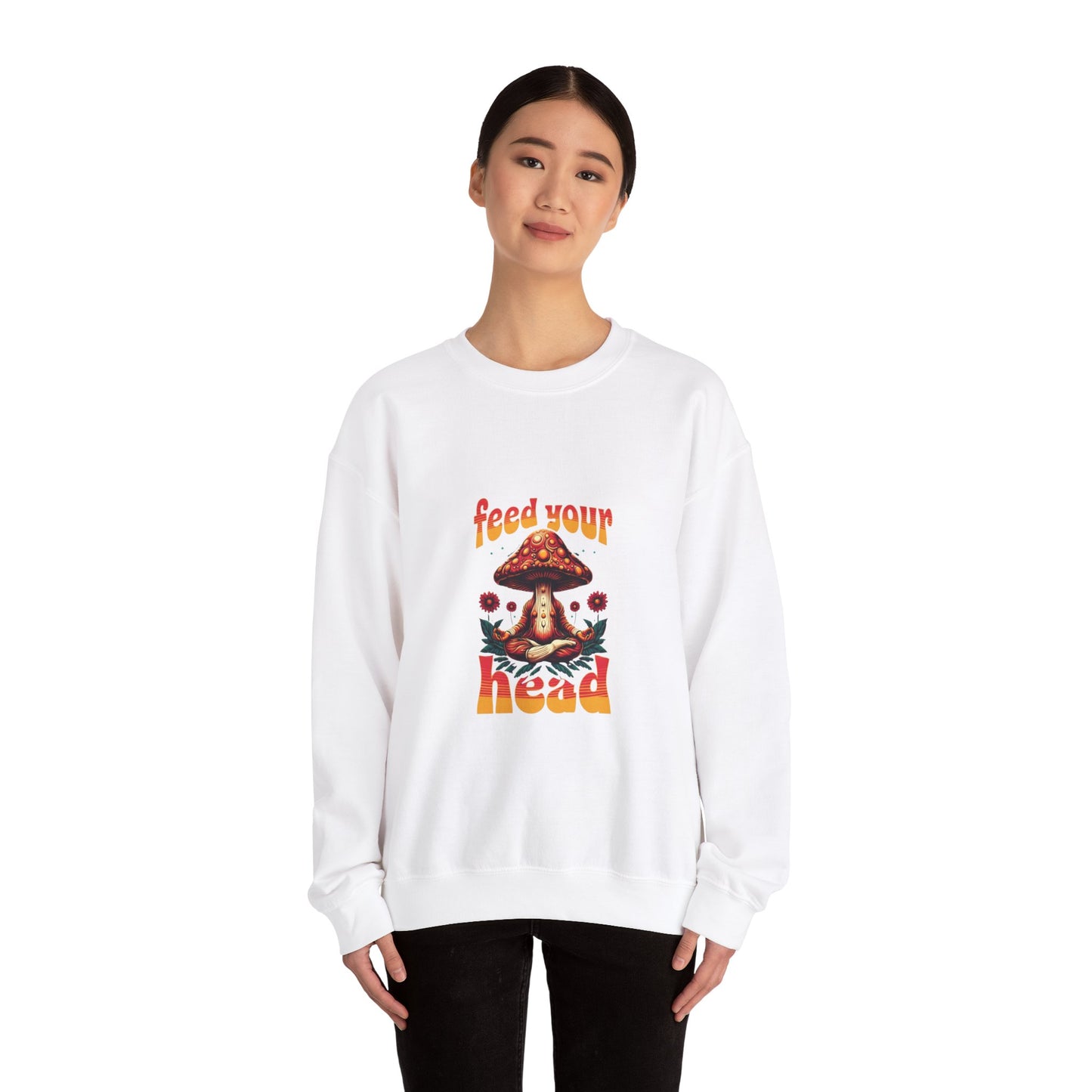 Feed Your Head Mushroom Crewneck Sweatshirt - Unisex Heavy Blend™