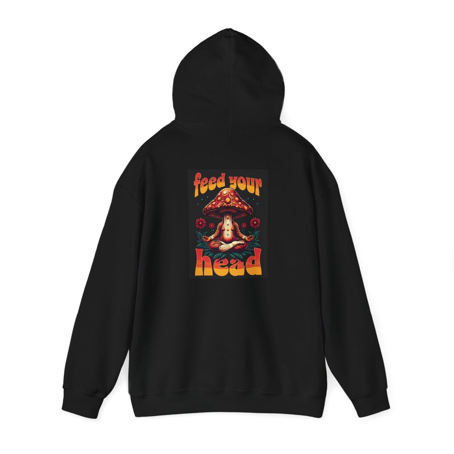 Unisex Mushroom Art Hoodie - 'Feed Your Head' Design