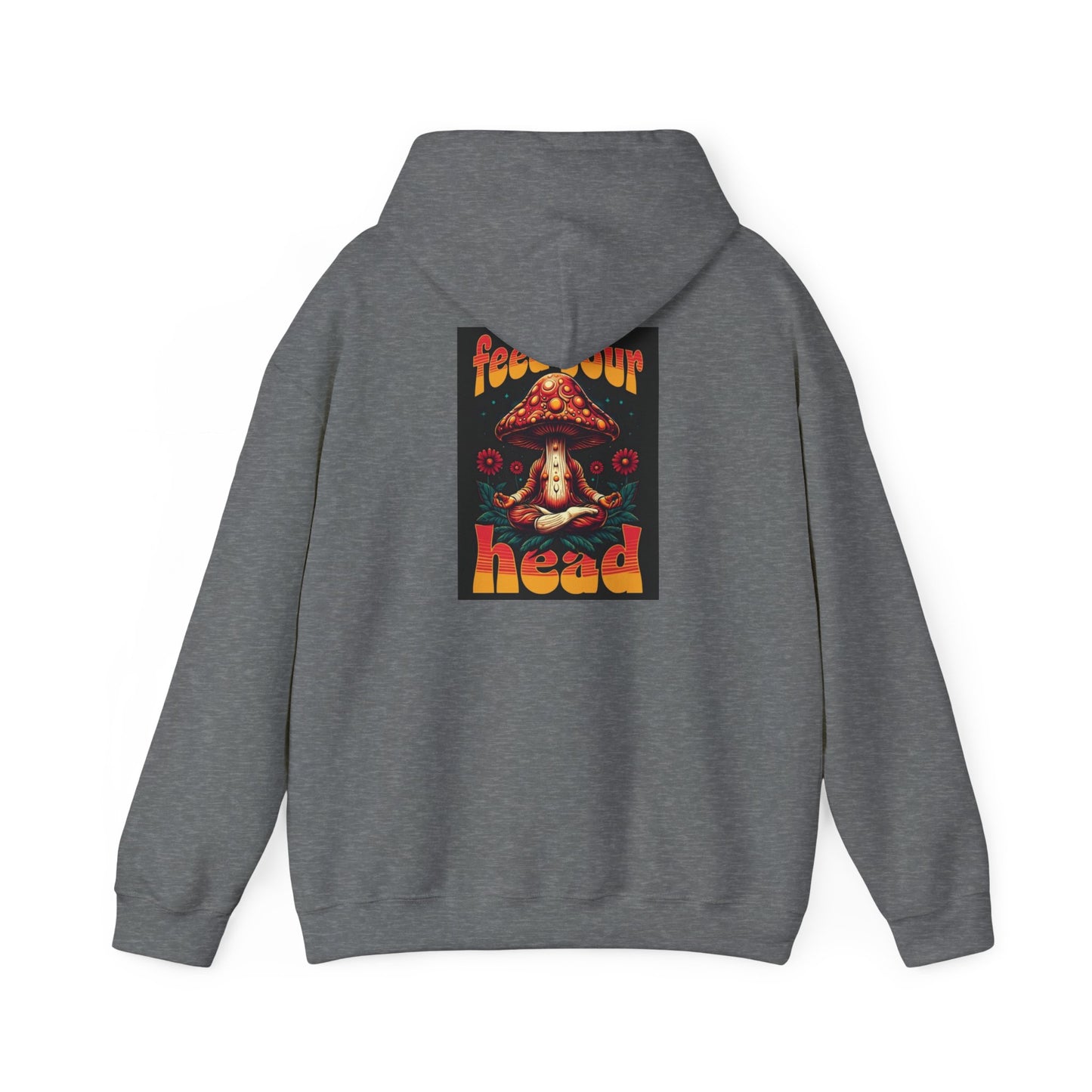 Unisex Mushroom Art Hoodie - 'Feed Your Head' Design