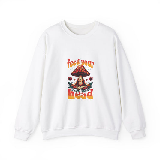 Feed Your Head Mushroom Crewneck Sweatshirt - Unisex Heavy Blend™