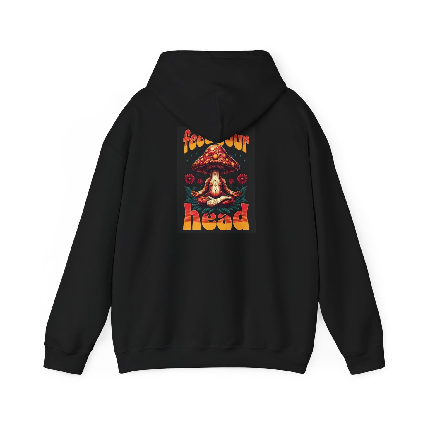 Unisex Mushroom Art Hoodie - 'Feed Your Head' Design