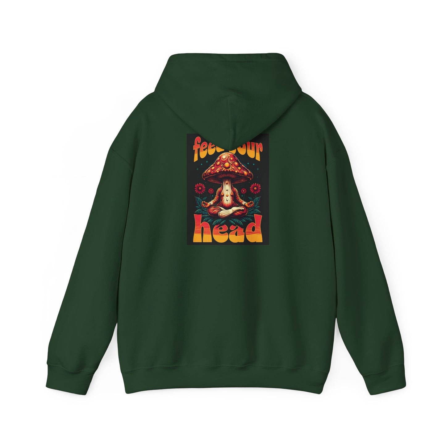 Unisex Mushroom Art Hoodie - 'Feed Your Head' Design