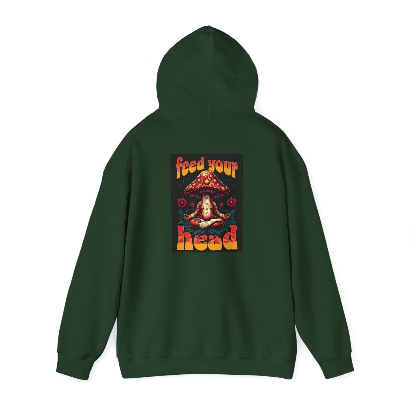 Unisex Mushroom Art Hoodie - 'Feed Your Head' Design