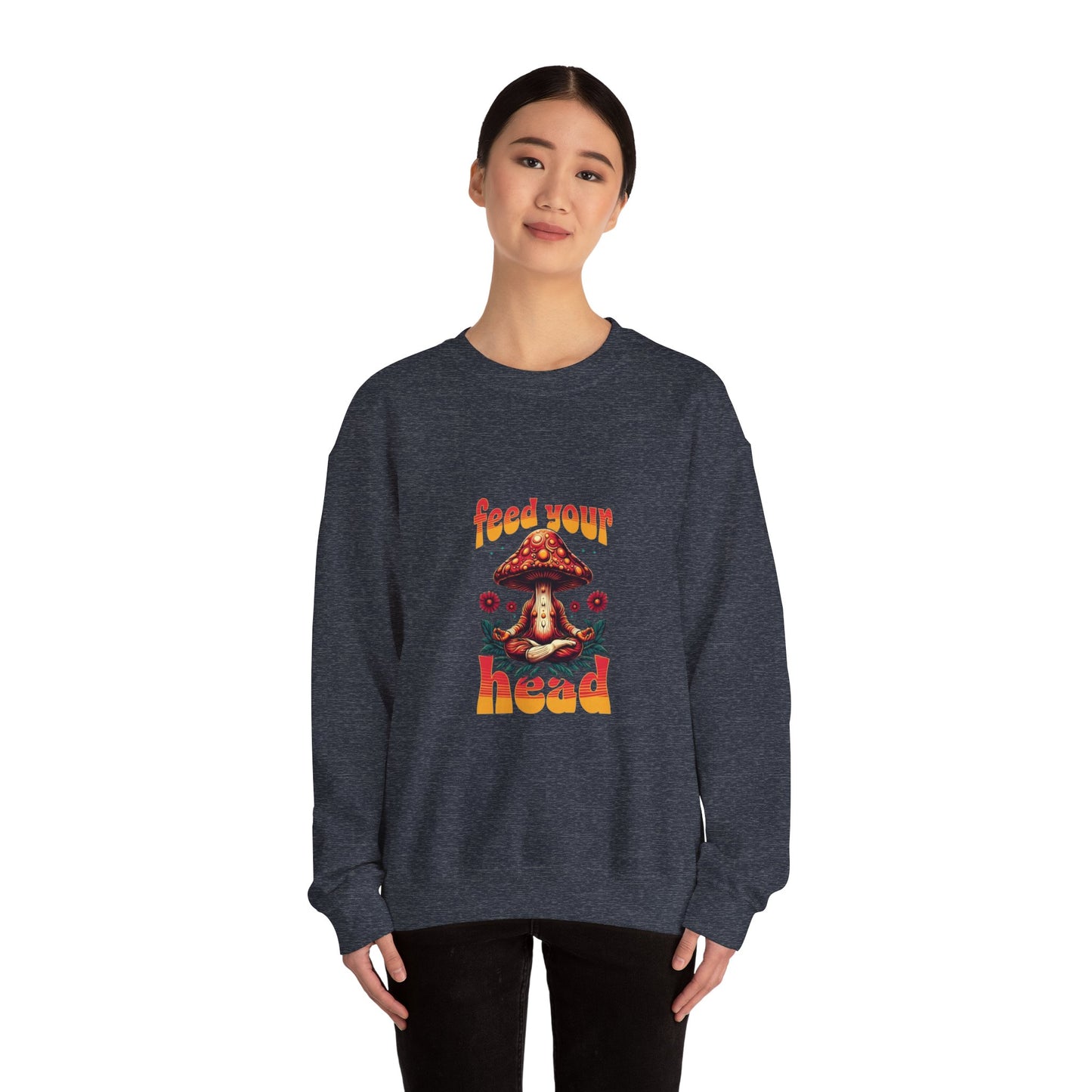 Feed Your Head Mushroom Crewneck Sweatshirt - Unisex Heavy Blend™