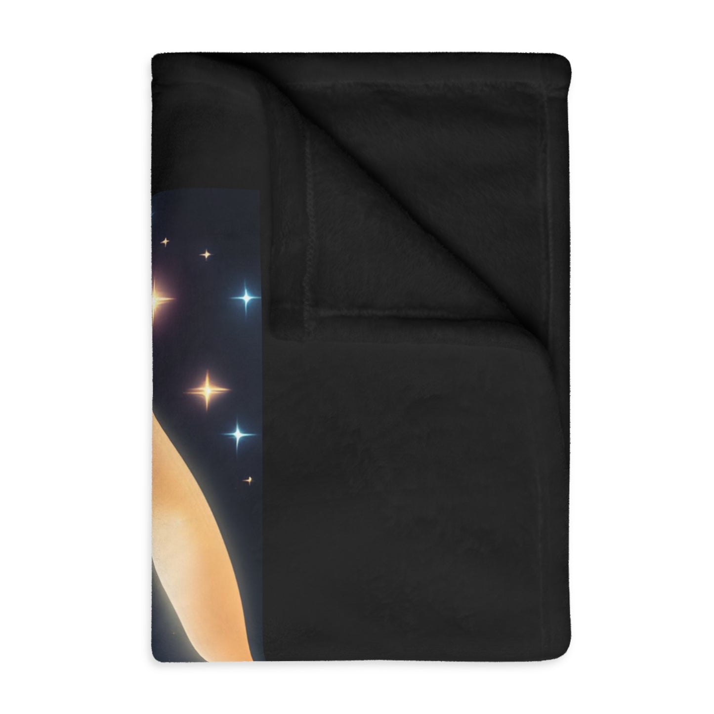 Gnome Home in Space Velveteen Microfiber Blanket (Two-sided print)