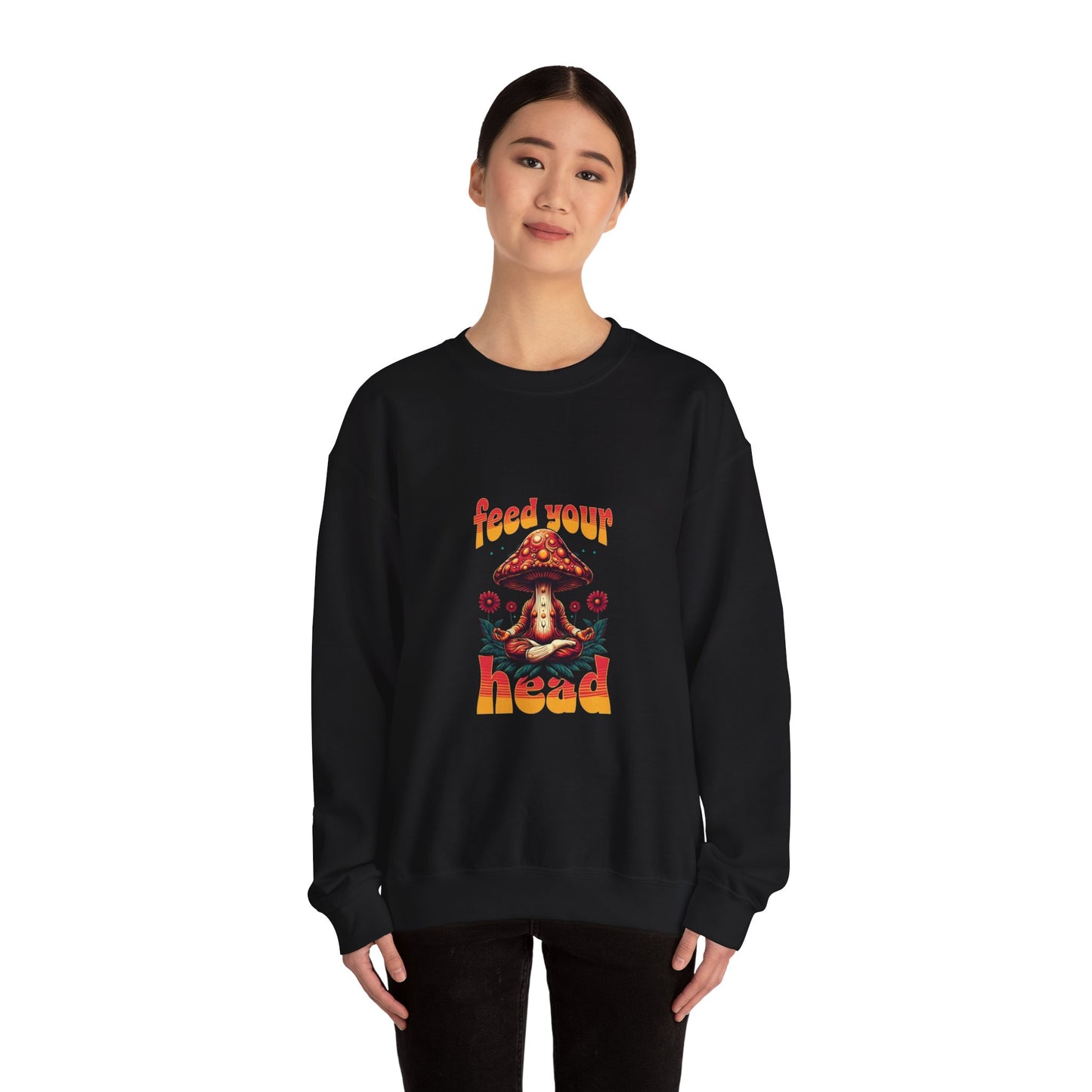 Feed Your Head Mushroom Crewneck Sweatshirt - Unisex Heavy Blend™