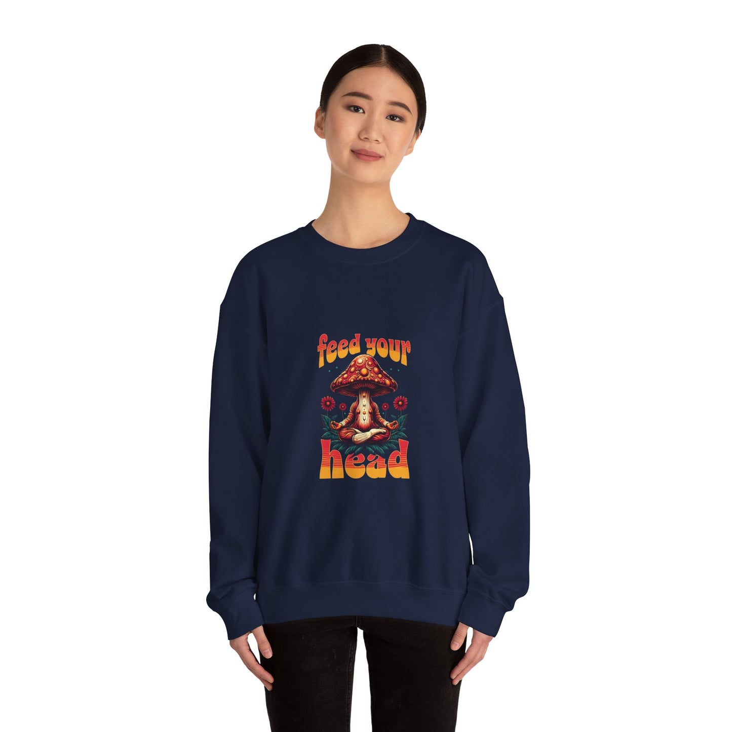 Feed Your Head Mushroom Crewneck Sweatshirt - Unisex Heavy Blend™